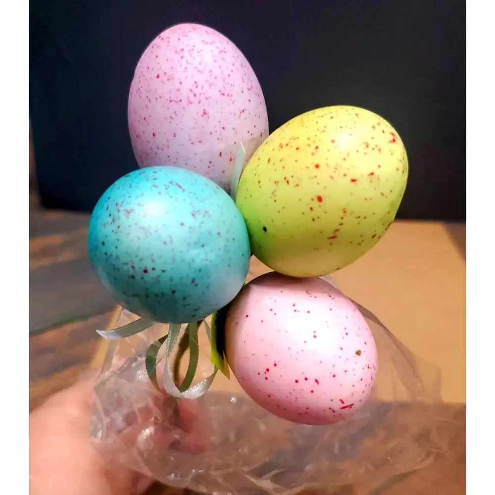 Easter crafts, wreath supplies rabbits, eggs, carrots, butts, flower picks butts